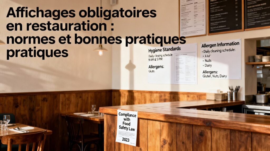 Affichages obligatoires en restauration : normes et bonnes pratiques avec texte