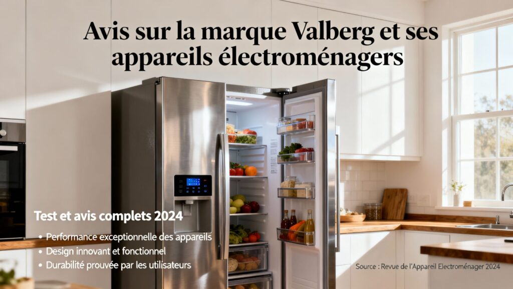 Avis sur la marque Valberg et ses appareils électroménagers avec texte
