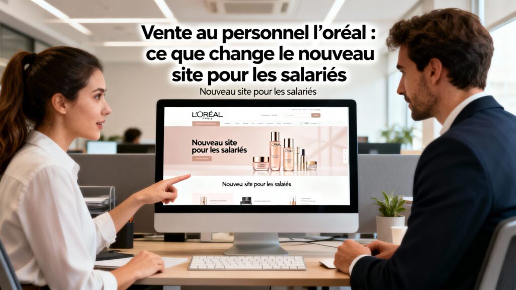 Vente au personnel l’oréal : ce que change le nouveau site pour les salariés avec texte