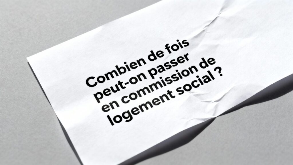 Combien de fois peut-on passer en commission de logement social ?