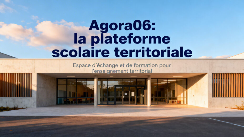 Agora06 : la plateforme scolaire territoriale avec texte